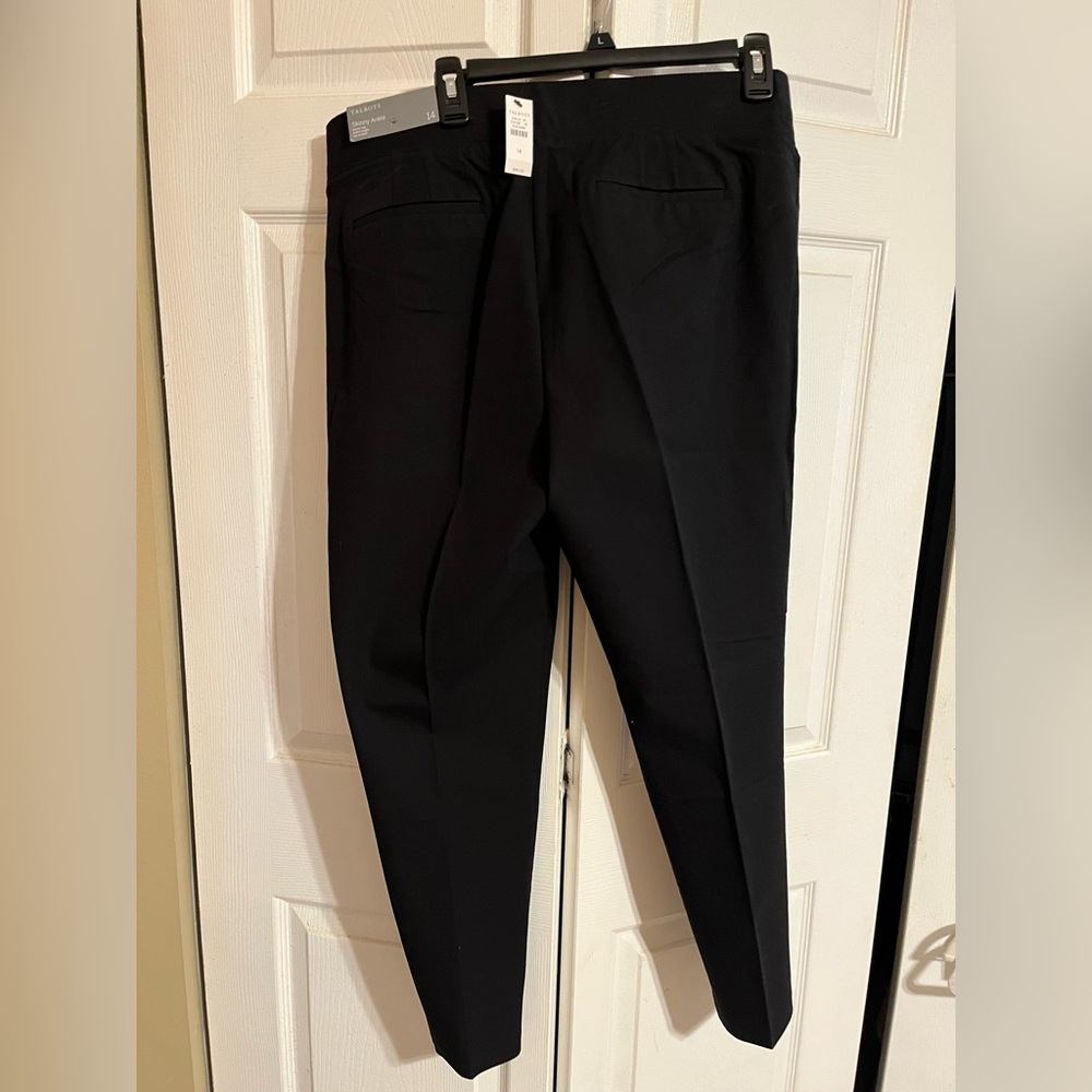 Talbots Black Dress Pants Tapered Leg